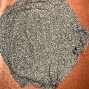 Lightweight charcoal cape style sweater